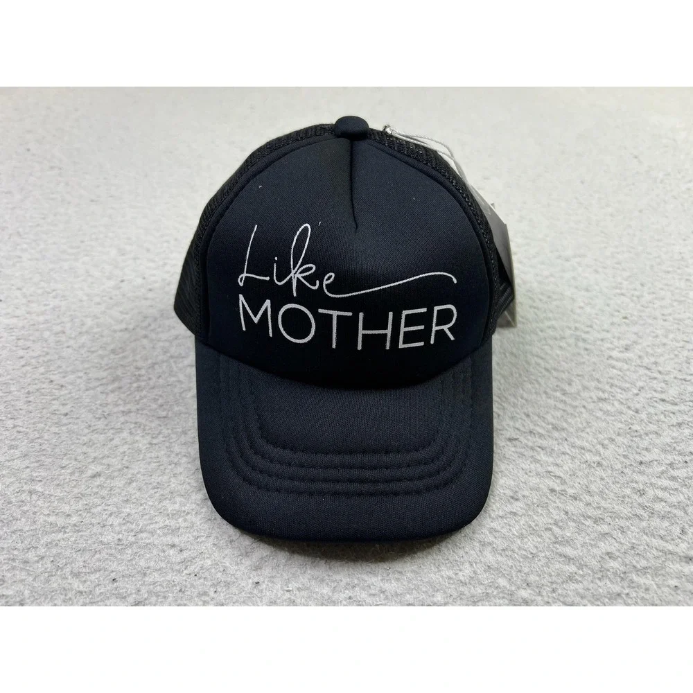 Little Arrows Like Mother Hat Cap Strap Back Black Mesh‎ Trucker Womens